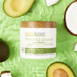 Healing Power Hair Masque | Avocado Oil + Banana + Coconut Milk + Agave | 12 Oz -Skin Care Specials Store 03 2023 RSL 13 Healing Power 089 1 1280x1920px