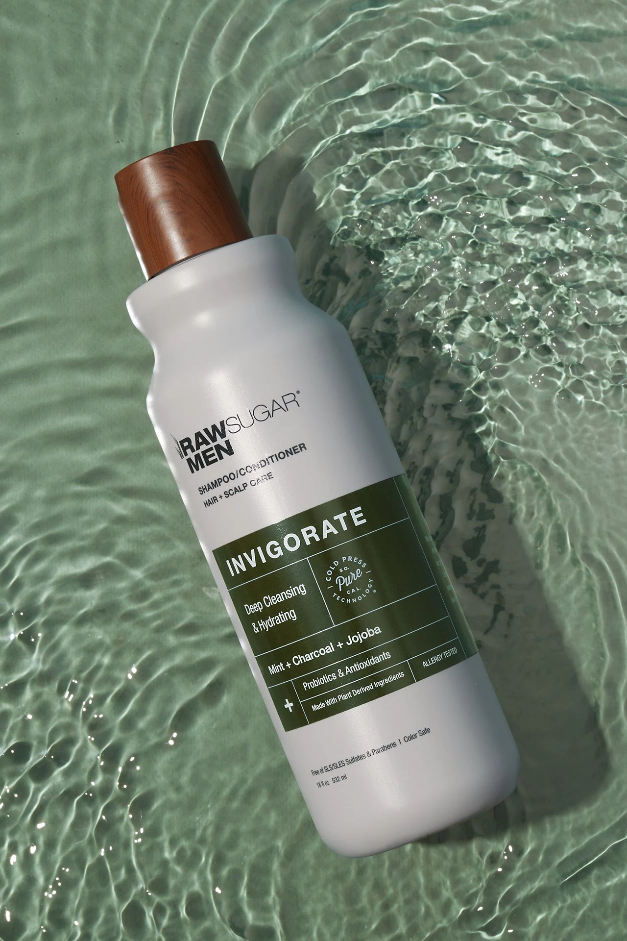 Men's 2-in-1 Shampoo & Conditioner | Invigorate: Deep Cleansing & Hydration | Charcoal + Jojoba + Mint | 18 Fl Oz 6 Men's 2-in-1 Shampoo & Conditioner | Invigorate: Deep Cleansing & Hydration | Charcoal + Jojoba + Mint | 18 Fl Oz - Image 4