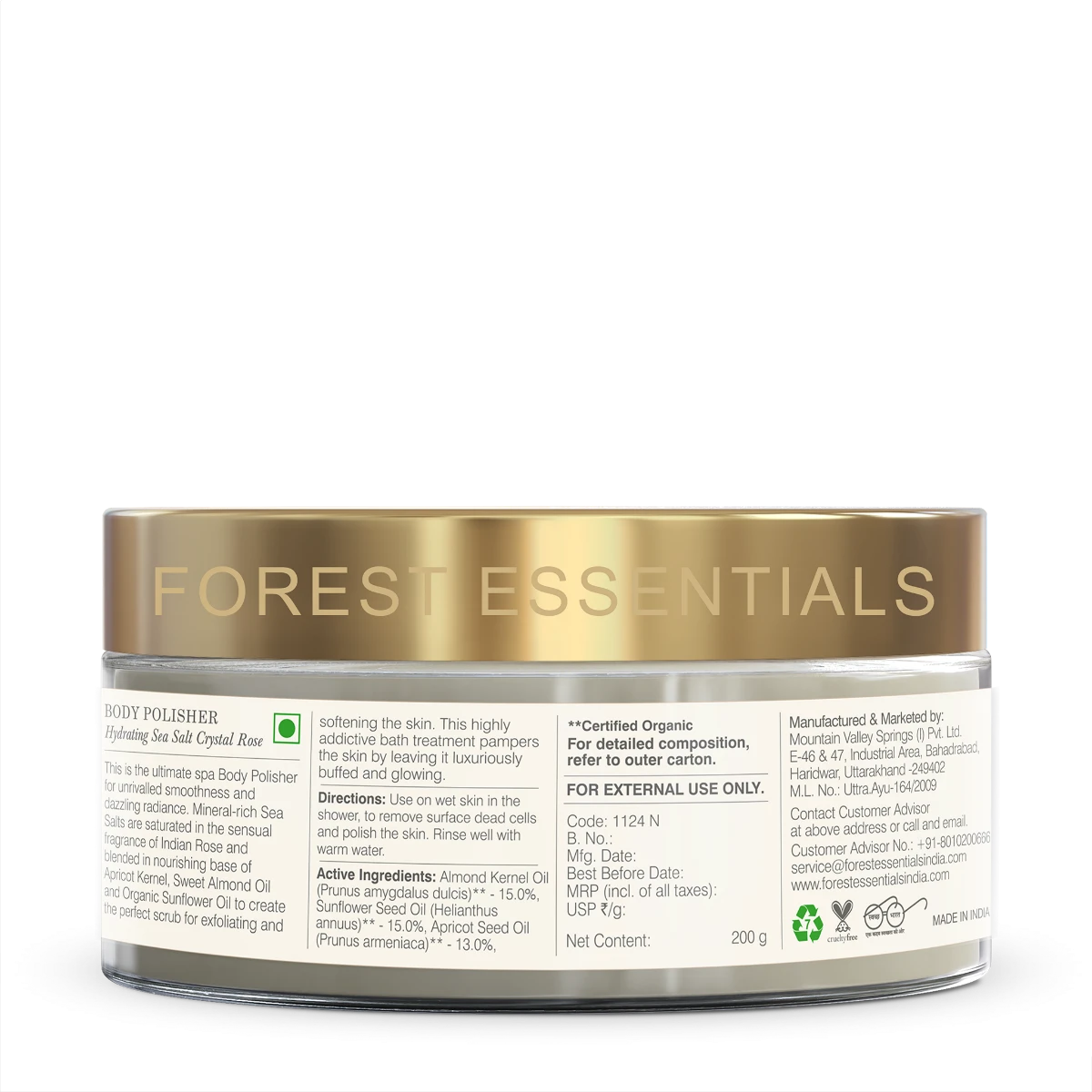 Body Polisher Sea Salt Crystal Rose - Image 2