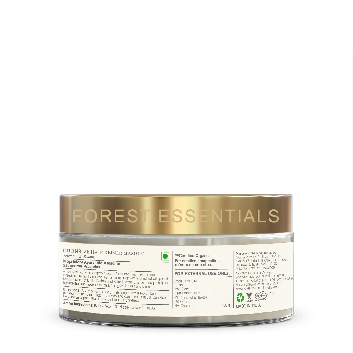 Pre-Shampoo Masque Japapatti & Brahmi - Image 3