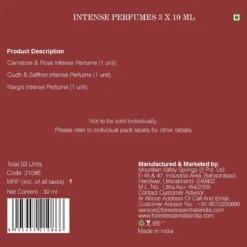 Intense Perfume Selection Box -Skin Care Specials Store 21086 5 back label