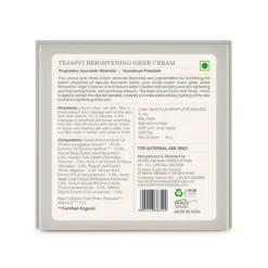 Tejasvi Brightening Ghee Cream -Skin Care Specials Store 8840 tejasvi brightening ghee cream 30g pack back