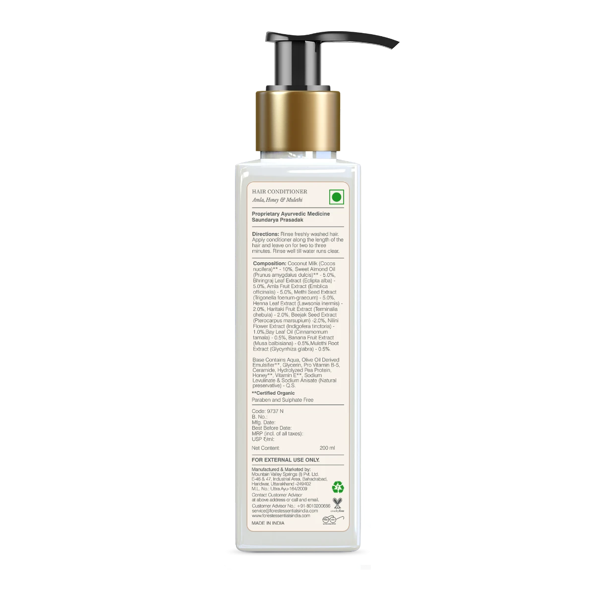 Hair Conditioner Amla, Honey & Mulethi - Image 2