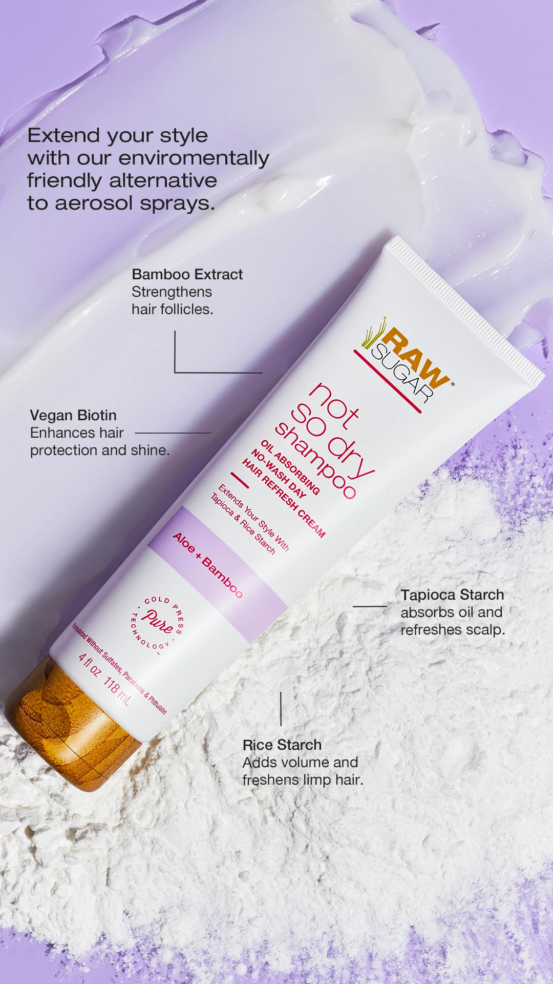 The Not So Dry Shampoo | Aloe + Bamboo | 4 Oz 9 The Not So Dry Shampoo | Aloe + Bamboo | 4 Oz - Image 7