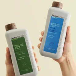 Men's Body Wash + Soak With Epsom Salt | Eucalyptus And Green Clay | 25 Fl Oz -Skin Care Specials Store Mens Epsom Salt BW FULL copy 1280x1920px a6a676cb 9f5a 4801 9993 7279a013d248
