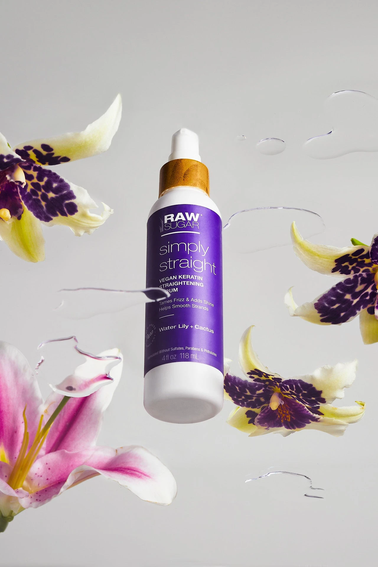 Simply Straight Straightening Serum | Waterlily + Cactus | 4 Oz 6 Simply Straight Straightening Serum | Waterlily + Cactus | 4 Oz - Image 4