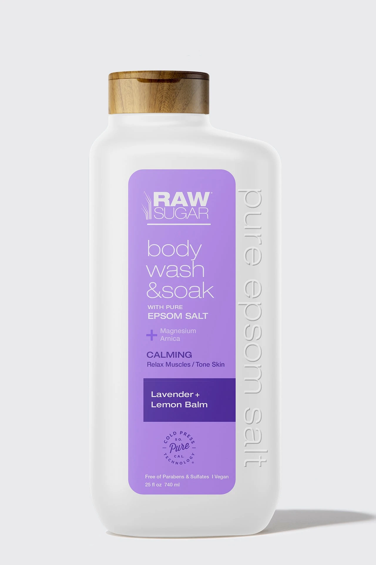 Body Wash + Soak With Epsom Salt | Lavender + Lemon Balm | 25 Fl Oz 3 Body Wash + Soak With Epsom Salt | Lavender + Lemon Balm | 25 Fl Oz