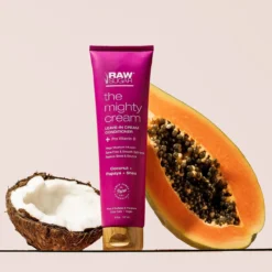 Leave-In Conditioner | The Mighty Hair Cream | Coconut + Papaya + Shea | 5 Fl Oz -Skin Care Specials Store RS MightyCream Ingredients 02 1280x1920px