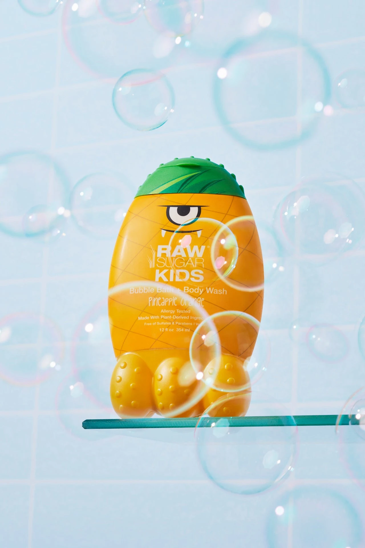 Kids' 2-in-1 Bubble Bath + Body Wash | Pineapple Orange | 12 Fl Oz 8 Kids' 2-in-1 Bubble Bath + Body Wash | Pineapple Orange | 12 Fl Oz - Image 6
