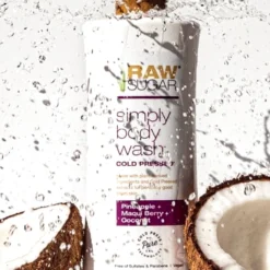 Simply Body Wash | Pineapple + Maqui Berry + Coconut | 25 Fl Oz -Skin Care Specials Store RS PDP Gallery Image 1280x1920 BW Pineapple