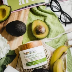 Healing Power Hair Masque | Avocado Oil + Banana + Coconut Milk + Agave | 12 Oz -Skin Care Specials Store RS PDP Gallery Imagery 1280x1920 rnd531