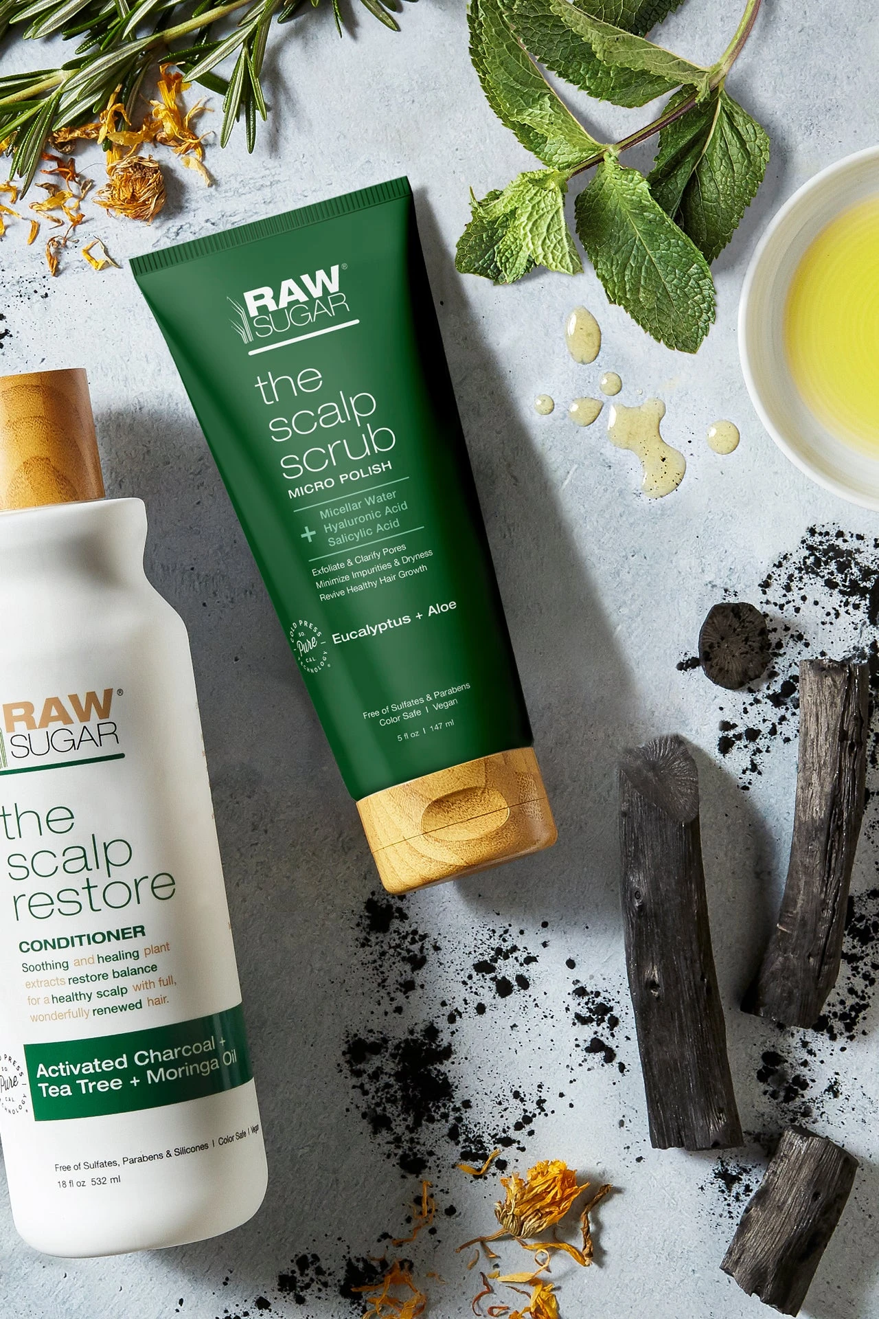 The Scalp Scrub Micro Polish | Eucalyptus + Aloe | 5 Oz 5 The Scalp Scrub Micro Polish | Eucalyptus + Aloe | 5 Oz - Image 3