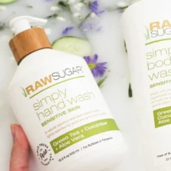 Simply Hand Wash For Sensitive Skin | Green Tea + Cucumber + Aloe Vera | 16.9 Fl Oz -Skin Care Specials Store RS PDP Gallery Imagery 1280x192014 1