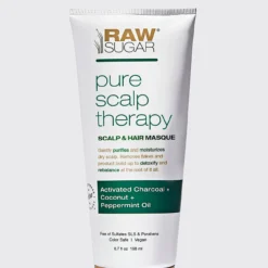Pure Scalp Therapy - Scalp & Hair Masque | Activated Charcoal + Coconut + Peppermint Oil | 6.7 Oz