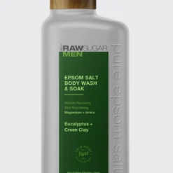 Men's Body Wash + Soak With Epsom Salt | Eucalyptus And Green Clay | 25 Fl Oz