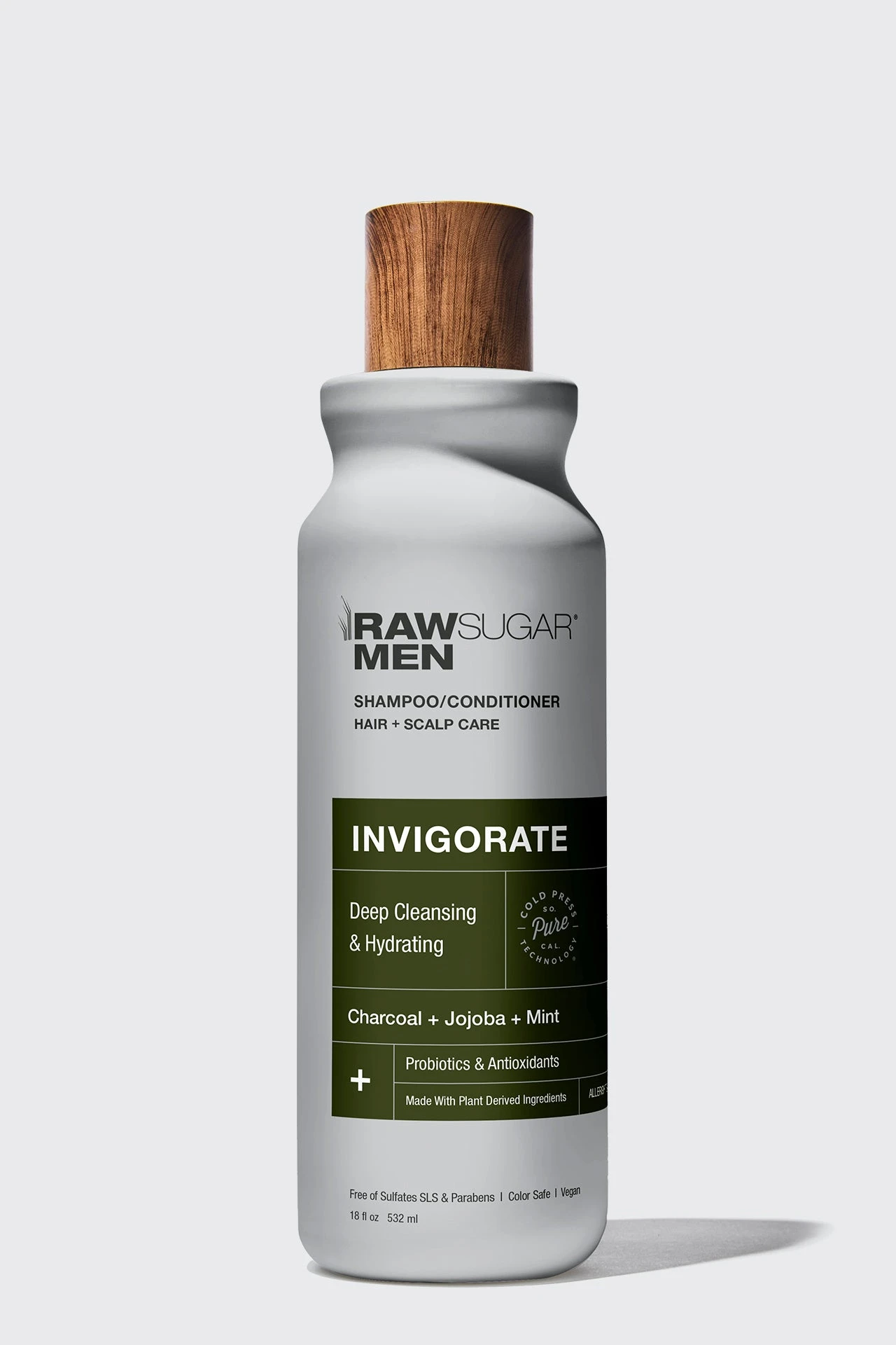 Men's 2-in-1 Shampoo & Conditioner | Invigorate: Deep Cleansing & Hydration | Charcoal + Jojoba + Mint | 18 Fl Oz 3 Men's 2-in-1 Shampoo & Conditioner | Invigorate: Deep Cleansing & Hydration | Charcoal + Jojoba + Mint | 18 Fl Oz